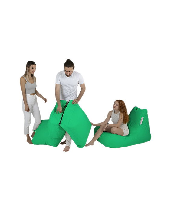 Atelier Del Sofa Siesta Sofa Bed Pouf - Verde